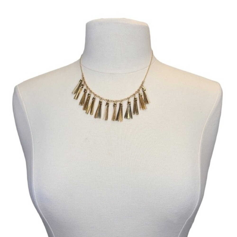 Gold Tassle Chain Necklace